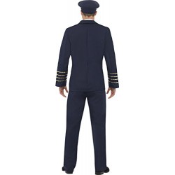 Smiffy's Pilot Costume Medium Navy Blue