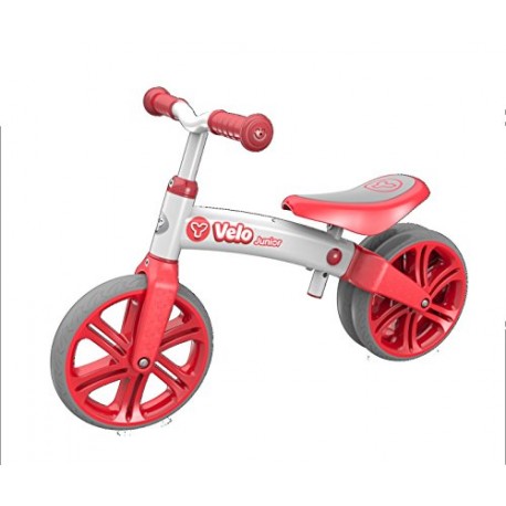 Yvolution Velo Kids' Kids Bike Red, aluminium frame, 1 speed lightweight but strong aluminium frame rubber over
