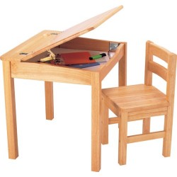 Pintoy Natural Wooden Desk and Chair