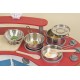 Melissa & Doug Stainless Steel Pots and Pans Pretend Play Kitchen Set for Kids (8 pcs)