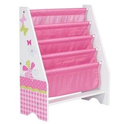 HelloHome Butterflies and Flowers Kids Sling Bookcase