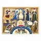 Melissa & Doug Classic Wooden Christmas Nativity Set With 4