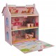 A B Gee TX1092 Small Wooden Dolls House with Furniture
