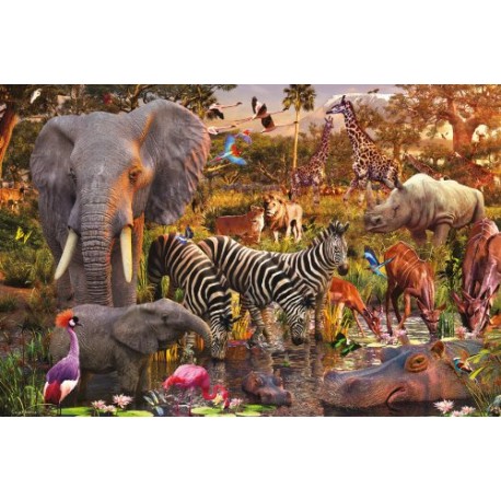 African Animals 3000 Piece Puzzle