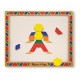 Melissa & Doug Deluxe Wooden Magnetic Pattern Blocks Set