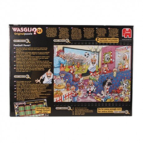 Wasgij Original Football Fever Jigsaw Puzzles with Free Football Wall Chart (2 x 1000 Pieces)