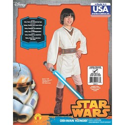 Obi Wan Kenobi Boys Star Wars Jedi Fancy Dress Kids Costume Outfit