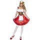 Smiffy's Adult Women's Bavarian Wench Costume, Dress with Attached Apron, Around the World, Serious Fun, Size