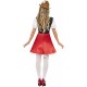 Smiffy's Adult Women's Bavarian Wench Costume, Dress with Attached Apron, Around the World, Serious Fun, Size