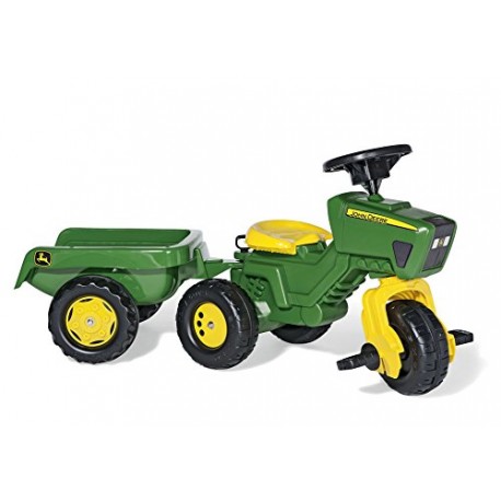 Rolly Toys 52769 Franz Cutter John Deere Pedal Tractor with Sound And Trailer