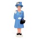 Kikkerland Polyresin Derby Edition Solar Queen with Blue Hat