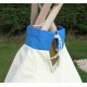 Garden Games Limited Children's Aztec Teepee Wigwam Play Tent with Wooden Frame and Natural Cotton Canvas Blue