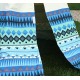 Garden Games Limited Children's Aztec Teepee Wigwam Play Tent with Wooden Frame and Natural Cotton Canvas Blue