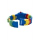 LEGO Classic Kids Minifigure Link Buildable Watch | blue/yellow | plastic | 28mm case diameter| analogue quartz | boy girl | off