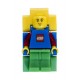 LEGO Classic Kids Minifigure Link Buildable Watch | blue/yellow | plastic | 28mm case diameter| analogue quartz | boy girl | off