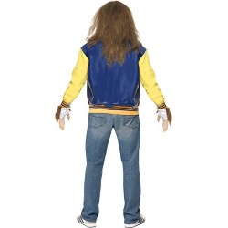 Smiffy's Men's Teen Wolf Costume, Jacket, Vest, Gloves, Wig & Beard, Size