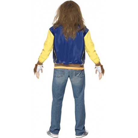 Smiffy's Men's Teen Wolf Costume, Jacket, Vest, Gloves, Wig & Beard, Size