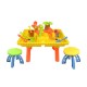 boppi® Castle Childrens Sand and Water Table with 12 Play Accessories & 2 Stools