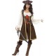 Smiffy's Adult Women's High Seas Pirate Wench Costume, Dress, Trousers and Baldric, Pirate, Serious Fun, Size
