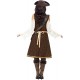 Smiffy's Adult Women's High Seas Pirate Wench Costume, Dress, Trousers and Baldric, Pirate, Serious Fun, Size