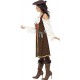 Smiffy's Adult Women's High Seas Pirate Wench Costume, Dress, Trousers and Baldric, Pirate, Serious Fun, Size
