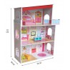 Kiddi Style Wooden Tall Classic Mansion Doll House with Furniture