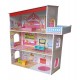 Kiddi Style Wooden Tall Classic Mansion Doll House with Furniture
