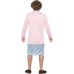Smiffy's Men's Mrs Brown Costume, Dress, Cardigan, Wig, Glasses, Handkerchief & Mole, Size