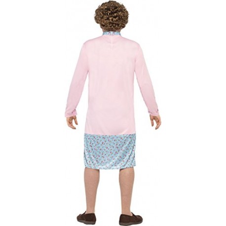 Smiffy's Men's Mrs Brown Costume, Dress, Cardigan, Wig, Glasses, Handkerchief & Mole, Size
