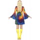 Smiffy's Adult Women's 1960's Tie Dye Costume, Dress, 60's Groovy Baby, Serious Fun, Size