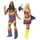 Smiffy's Adult Women's 1960's Tie Dye Costume, Dress, 60's Groovy Baby, Serious Fun, Size