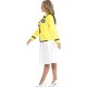 Smiffy's Adult Women's Holiday Rep Female Costume, Jacket and Pleated Skirt, Icons and Idols, Serious Fun, Size