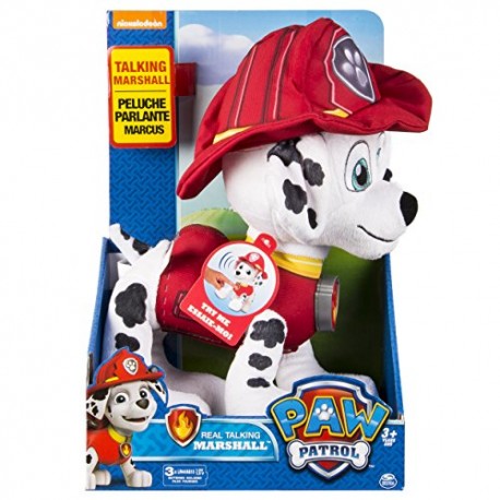 Paw Patrol 6033368 Real Talking Plush Marshall Playset