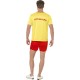 Smiffy's Adult Men's Baywatch men's Beach Costume, Top and Shorts, Baywatch, Serious Fun, Size L, 32868