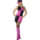 Smiffy's Adult Women's Swinging 60's Costume, Dress and Hat, 60's Groovy Baby, Serious Fun, Size