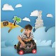 Trunki Pedro the Pirate Ship Ride and Carry On Suitcase Children's Luggage, 46 cm, 18 L, Black