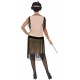 Smiffy's Adult Women's 1920's Coco Flapper Costume, Dress, Cigarette Holder, Necklace and Headpiece, 20's Razzle Dazzle, Serious