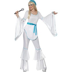 Smiffy's Adult Women's Super Trooper Costume, Top, trousers, Hat and Belt Tie, 70 Disco, Serious Fun, Size M, 33483