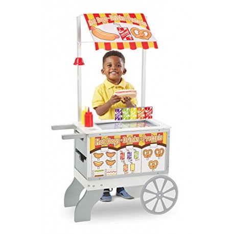 Melissa & Doug Wooden Snacks and Sweets Food Cart