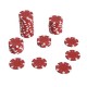 HOMCOM 500PCs Poker Chip Set Casino Games 2 Card Decks, Dealer Button, Dice w/ Lockable Aluminum Case