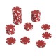 HOMCOM 500PCs Poker Chip Set Casino Games 2 Card Decks, Dealer Button, Dice w/ Lockable Aluminum Case