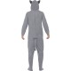 Smiffy's Adult Unisex Wolf Costume, All In One Jumpsuit, Size