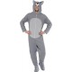 Smiffy's Adult Unisex Wolf Costume, All In One Jumpsuit, Size