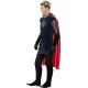 Smiffy's Adult men's King Arthur Deluxe Costume, Top, Cape, Gloves, Bootcovers and Crown, Tales of Old England, Seriou Fun, Size