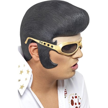 Smiffy's Elvis Head Piece with Hair and Shades