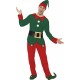 Smiffy's Adult Men's Elf Costume, Top, trousers, Hat and Belt, Elf, Christmas, Size M, 31993