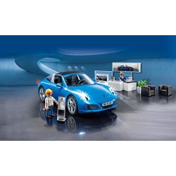 Playmobil 5991 Porsche 911 Targa 4S with Lights and Showroom