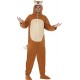 Smiffy's Adult Men's Fox Costume, All in one with Hood, Party Animals, Serious Fun, Size L, 27867