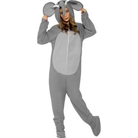 Smiffy's Adult Unisex Elephant Costume, All In One Jumpsuit, Size