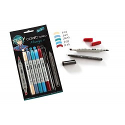 Copic Ciao Set includes Manga 2 Marker (Pack of 5)/ Multiliner Pen